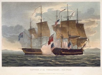 The Capture of the Chesapeake, June 1st 1813 by Thomas Whitcombe